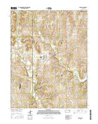 Meriden Kansas Current topographic map, 1:24000 scale, 7.5 X 7.5 Minute, Year 2015