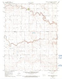 Middle Ladder Creek West Kansas Historical topographic map, 1:24000 scale, 7.5 X 7.5 Minute, Year 1968