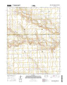 Middle Ladder Creek East Kansas Current topographic map, 1:24000 scale, 7.5 X 7.5 Minute, Year 2015
