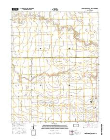 Middle Ladder Creek West Kansas Current topographic map, 1:24000 scale, 7.5 X 7.5 Minute, Year 2016