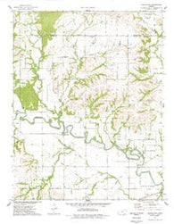 Middletown Kansas Historical topographic map, 1:24000 scale, 7.5 X 7.5 Minute, Year 1975