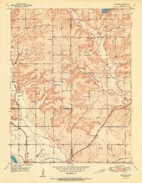 Midland Kansas Historical topographic map, 1:24000 scale, 7.5 X 7.5 Minute, Year 1951