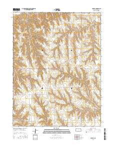 Midway Kansas Current topographic map, 1:24000 scale, 7.5 X 7.5 Minute, Year 2015