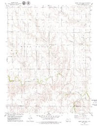 Midway Draw East Kansas Historical topographic map, 1:24000 scale, 7.5 X 7.5 Minute, Year 1979