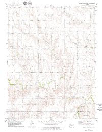 Midway Draw East Kansas Historical topographic map, 1:24000 scale, 7.5 X 7.5 Minute, Year 1979