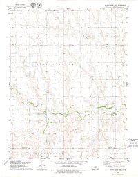 Midway Draw West Kansas Historical topographic map, 1:24000 scale, 7.5 X 7.5 Minute, Year 1979