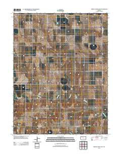 Midway Draw East Kansas Historical topographic map, 1:24000 scale, 7.5 X 7.5 Minute, Year 2012