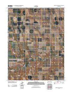 Midway Draw West Kansas Historical topographic map, 1:24000 scale, 7.5 X 7.5 Minute, Year 2012