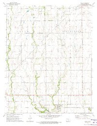 Milan Kansas Historical topographic map, 1:24000 scale, 7.5 X 7.5 Minute, Year 1971
