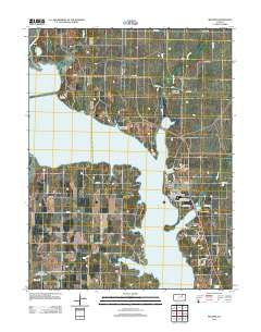 Milford Kansas Historical topographic map, 1:24000 scale, 7.5 X 7.5 Minute, Year 2012