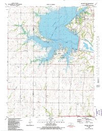 Milford Dam Kansas Historical topographic map, 1:24000 scale, 7.5 X 7.5 Minute, Year 1982