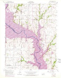 Milford Kansas Historical topographic map, 1:24000 scale, 7.5 X 7.5 Minute, Year 1955