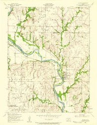 Milford Kansas Historical topographic map, 1:24000 scale, 7.5 X 7.5 Minute, Year 1955