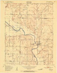 Milford Kansas Historical topographic map, 1:24000 scale, 7.5 X 7.5 Minute, Year 1951