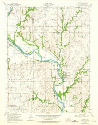 Milford Kansas Historical topographic map, 1:24000 scale, 7.5 X 7.5 Minute, Year 1955