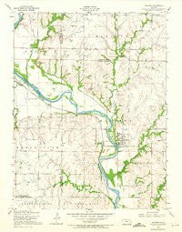 Milford Kansas Historical topographic map, 1:24000 scale, 7.5 X 7.5 Minute, Year 1955