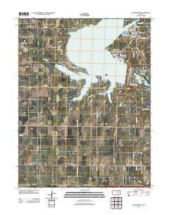 Milford Dam Kansas Historical topographic map, 1:24000 scale, 7.5 X 7.5 Minute, Year 2012