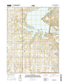 Milford Dam Kansas Current topographic map, 1:24000 scale, 7.5 X 7.5 Minute, Year 2016