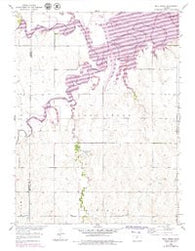 Mill Creek Kansas Historical topographic map, 1:24000 scale, 7.5 X 7.5 Minute, Year 1953