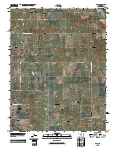 Miller Kansas Historical topographic map, 1:24000 scale, 7.5 X 7.5 Minute, Year 2009