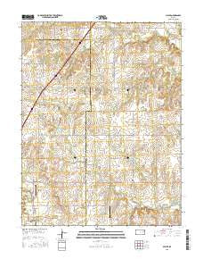 Miller Kansas Current topographic map, 1:24000 scale, 7.5 X 7.5 Minute, Year 2015