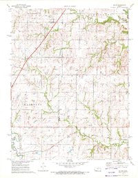 Miller Kansas Historical topographic map, 1:24000 scale, 7.5 X 7.5 Minute, Year 1971