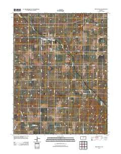 Miltonvale Kansas Historical topographic map, 1:24000 scale, 7.5 X 7.5 Minute, Year 2012