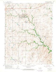 Miltonvale Kansas Historical topographic map, 1:24000 scale, 7.5 X 7.5 Minute, Year 1964