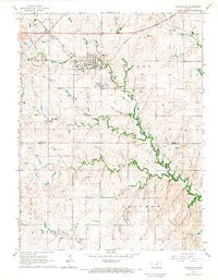 Miltonvale Kansas Historical topographic map, 1:24000 scale, 7.5 X 7.5 Minute, Year 1964