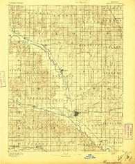 Minneapolis Kansas Historical topographic map, 1:125000 scale, 30 X 30 Minute, Year 1892
