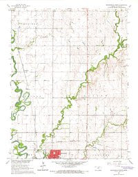 Minneapolis North Kansas Historical topographic map, 1:24000 scale, 7.5 X 7.5 Minute, Year 1965