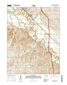 Minneapolis South Kansas Current topographic map, 1:24000 scale, 7.5 X 7.5 Minute, Year 2015