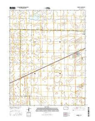 Minneola Kansas Current topographic map, 1:24000 scale, 7.5 X 7.5 Minute, Year 2016