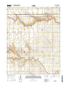 Modoc Kansas Current topographic map, 1:24000 scale, 7.5 X 7.5 Minute, Year 2015