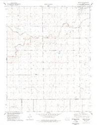 Modoc SE Kansas Historical topographic map, 1:24000 scale, 7.5 X 7.5 Minute, Year 1976