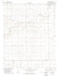 Modoc SE Kansas Historical topographic map, 1:24000 scale, 7.5 X 7.5 Minute, Year 1976