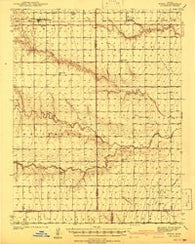 Modoc Kansas Historical topographic map, 1:62500 scale, 15 X 15 Minute, Year 1941