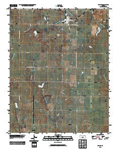 Moline Kansas Historical topographic map, 1:24000 scale, 7.5 X 7.5 Minute, Year 2010