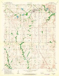 Moline Kansas Historical topographic map, 1:24000 scale, 7.5 X 7.5 Minute, Year 1962
