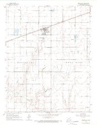 Montezuma Kansas Historical topographic map, 1:24000 scale, 7.5 X 7.5 Minute, Year 1968