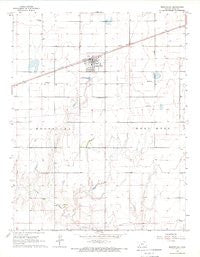 Montezuma Kansas Historical topographic map, 1:24000 scale, 7.5 X 7.5 Minute, Year 1968