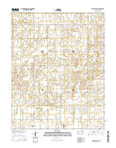 Montezuma NW Kansas Current topographic map, 1:24000 scale, 7.5 X 7.5 Minute, Year 2016