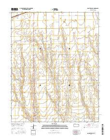 Montezuma SE Kansas Current topographic map, 1:24000 scale, 7.5 X 7.5 Minute, Year 2016
