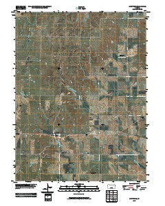 Montrose Kansas Historical topographic map, 1:24000 scale, 7.5 X 7.5 Minute, Year 2009