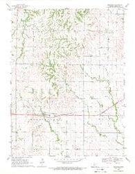 Montrose Kansas Historical topographic map, 1:24000 scale, 7.5 X 7.5 Minute, Year 1969