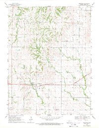 Montrose Kansas Historical topographic map, 1:24000 scale, 7.5 X 7.5 Minute, Year 1969
