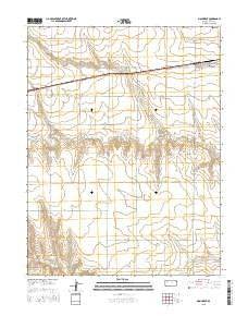 Monument Kansas Current topographic map, 1:24000 scale, 7.5 X 7.5 Minute, Year 2015