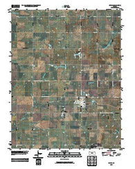 Moran Kansas Historical topographic map, 1:24000 scale, 7.5 X 7.5 Minute, Year 2009