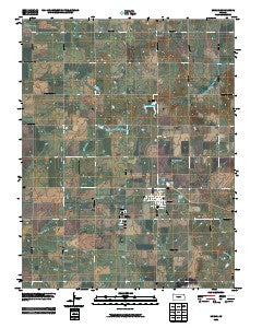 Moran Kansas Historical topographic map, 1:24000 scale, 7.5 X 7.5 Minute, Year 2009