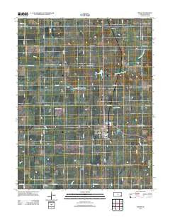 Moran Kansas Historical topographic map, 1:24000 scale, 7.5 X 7.5 Minute, Year 2012